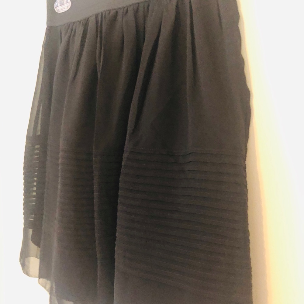 Ann Taylor Black Stretchy Skirt Size 2 B61 - Picture 2 of 4